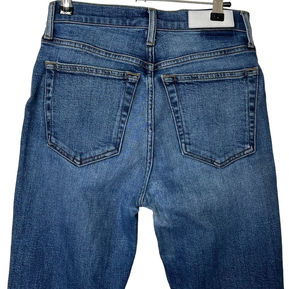 RE/DONE Originals Ankle Crop Jeans Women's 25 Mid70s Blue High Rise Vintage Slim - Picture 7 of 16